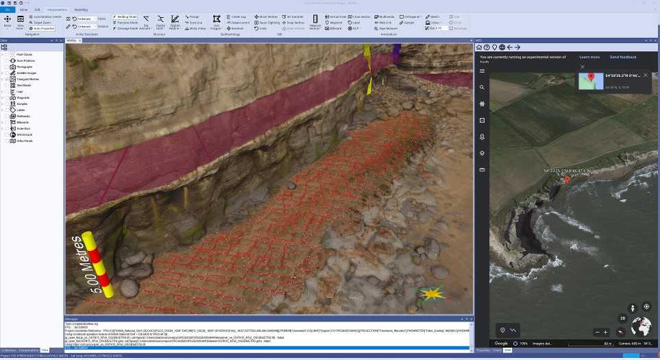 Fracture and zone mapping for structural and engineering geology